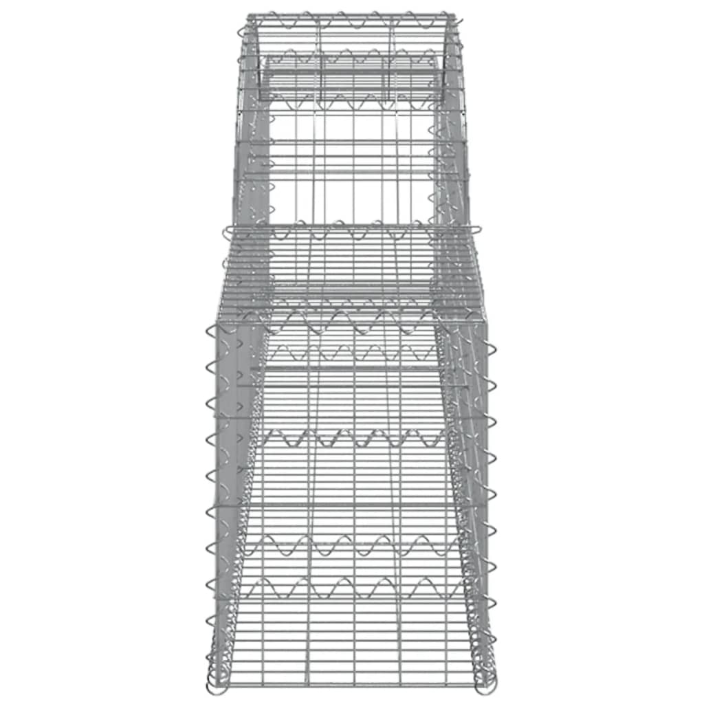 vidaXL kaarekujulised gabioonkorvid 13 tk, 300x30x40/60 cm, raud