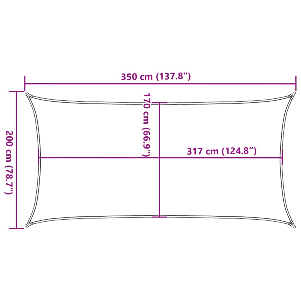 vidaXL päikesevarjupuri beež 3,5x2 m 100% polüester Oxford