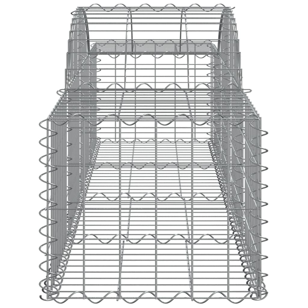 vidaXL kaarekujulised gabioonkorvid 12 tk, 200x50x40/60 cm, raud