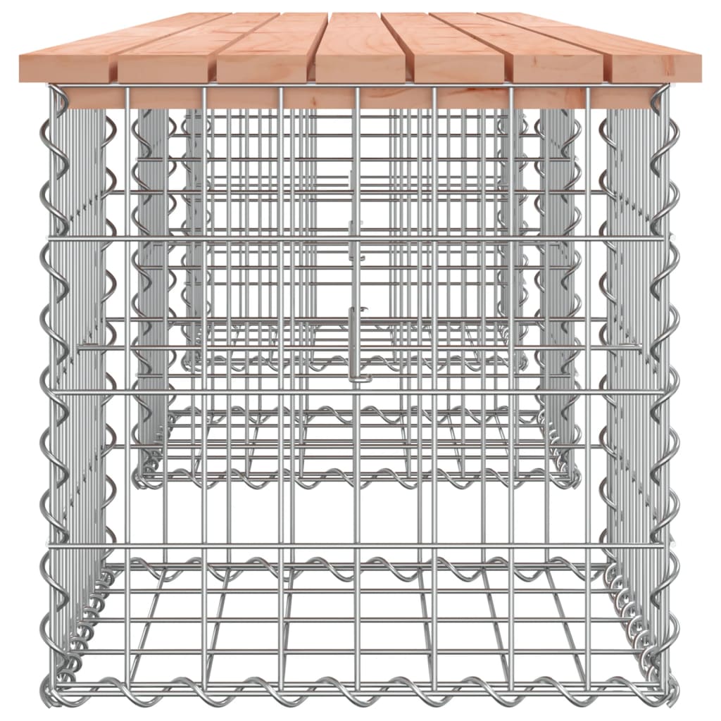 vidaXL gabioonpink, 203 x 44 x 42 cm, ebatsuuga puit