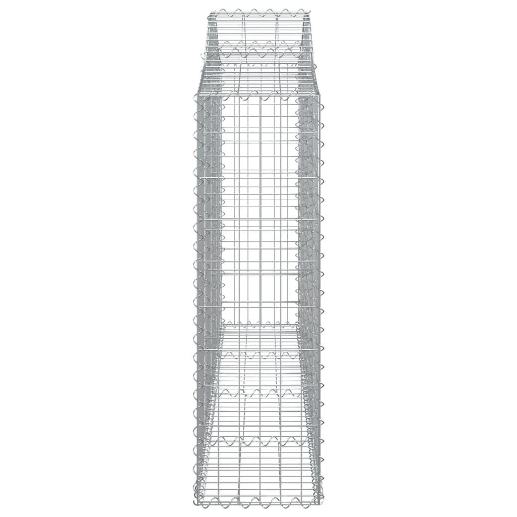 vidaXL kaarekujulised gabioonkorvid 6 tk, 200x30x100/120 cm, raud