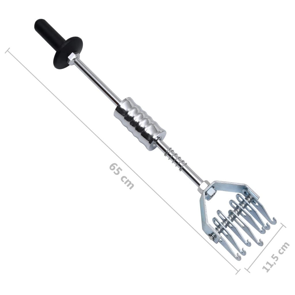 vidaXL mitmeharuline liugvasar, 65 cm, süsinikteras