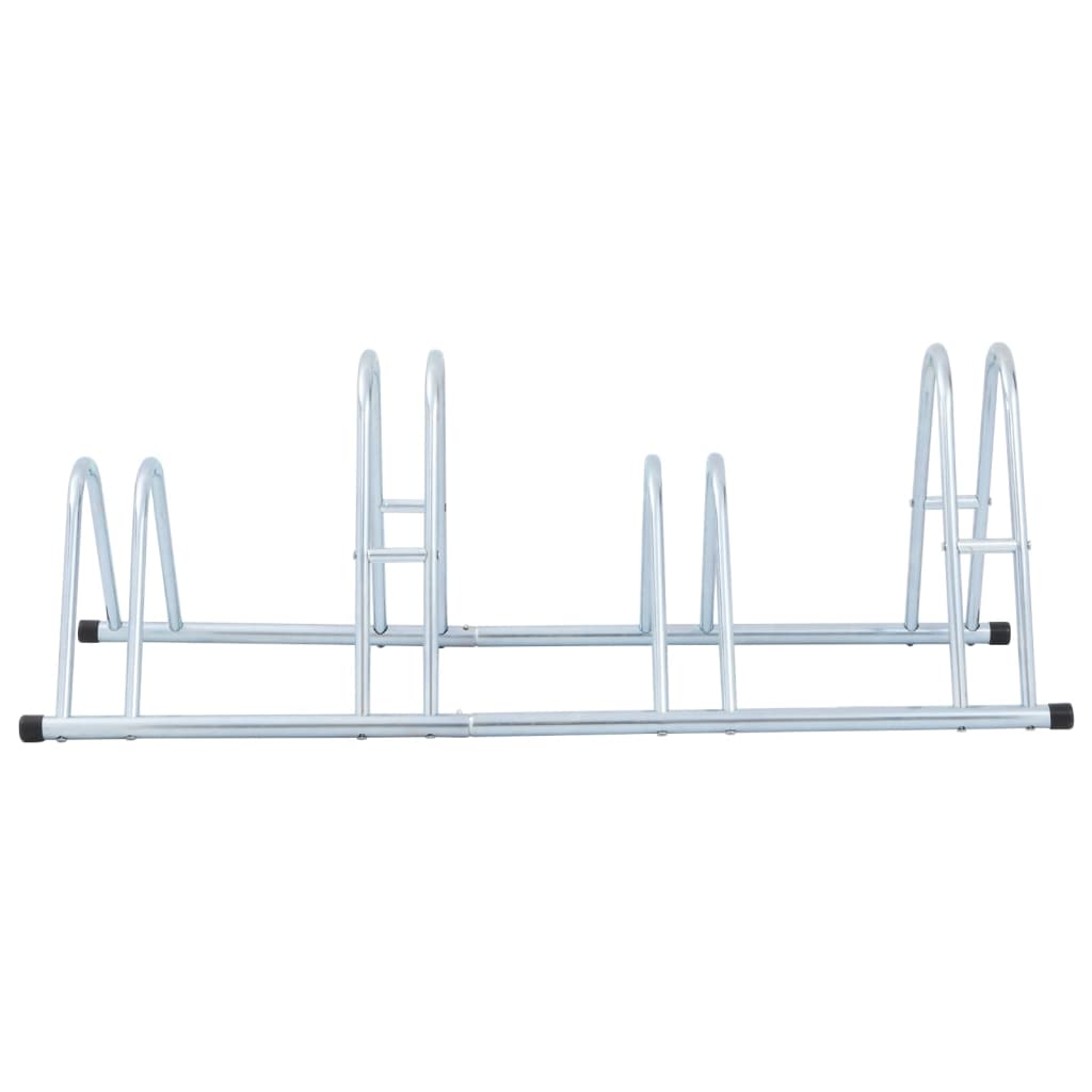 vidaXL jalgrattahoidja 4 jalgrattale, eraldiseisev, tsingitud teras