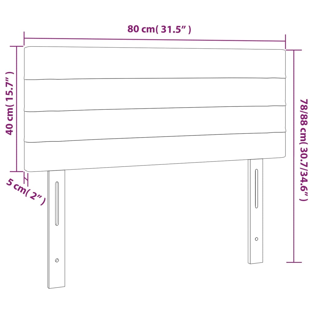 vidaXL voodipeats, sinine, 80x5x78/88 cm, kangas