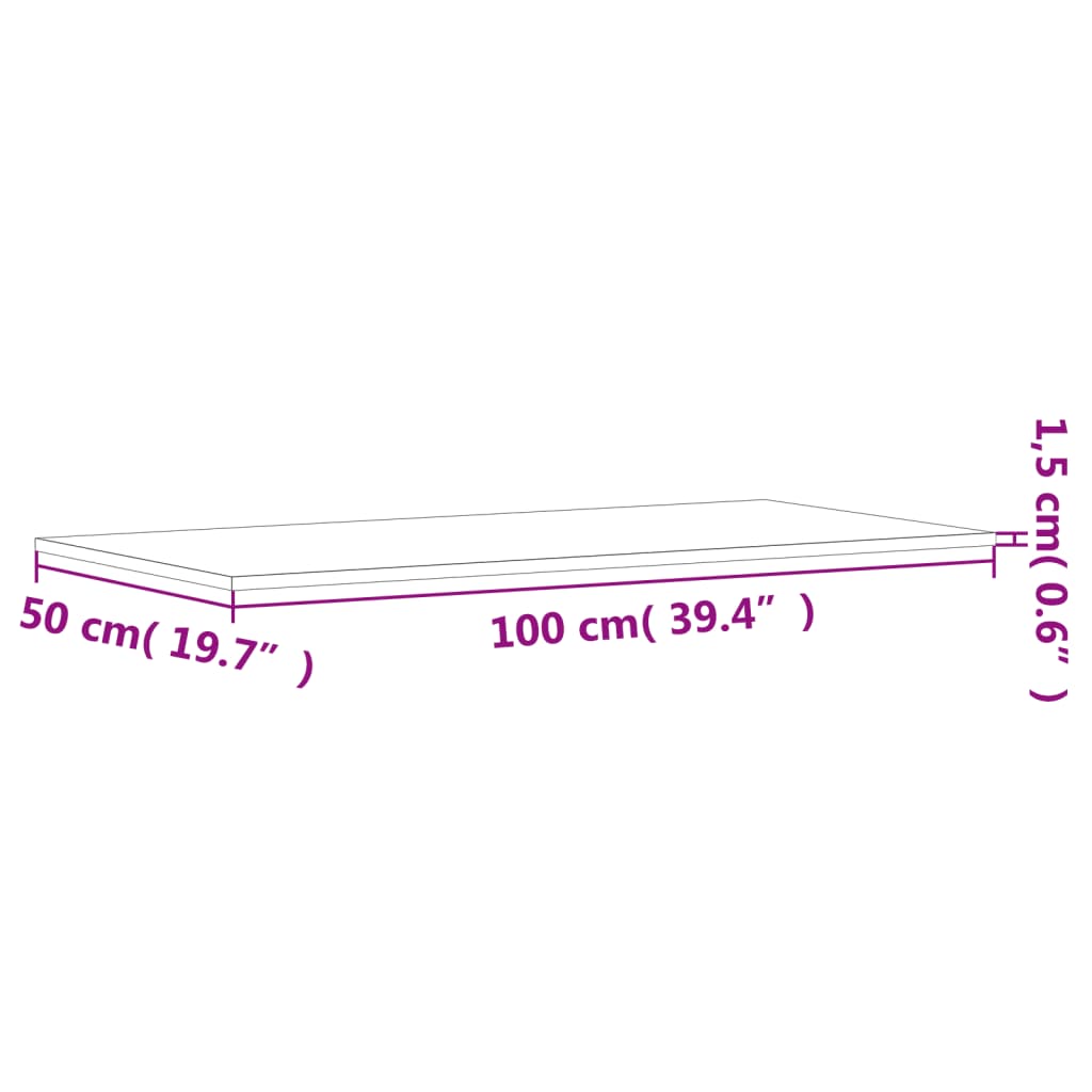 vidaXL riiuliplaadid 4 tk, betoonhall, 100x50x1,5 cm, tehispuit