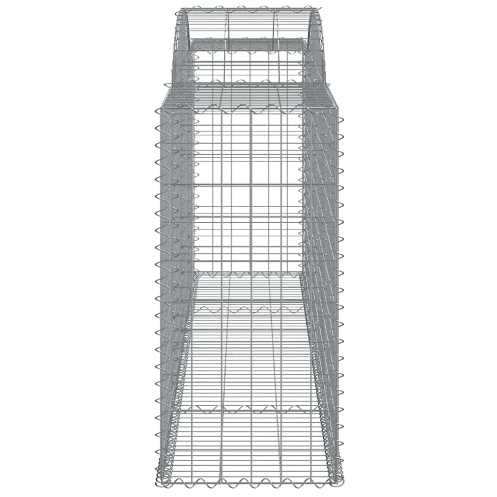 vidaXL kaarekujulised gabioonkorvid 12 tk, 300x50x100/120 cm, raud