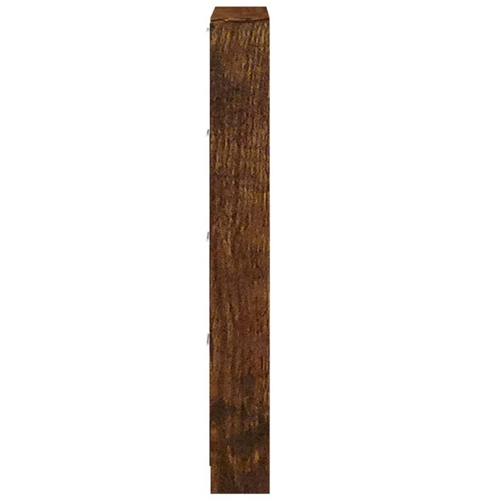 vidaXL jalatsikapp, suitsutatud tamm, 59 x 17 x 150 cm, tehispuit