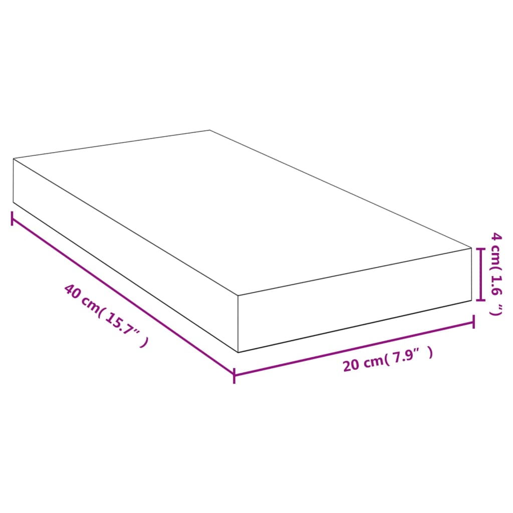 vidaXL seinariiul, 40x20x4 cm, bambus