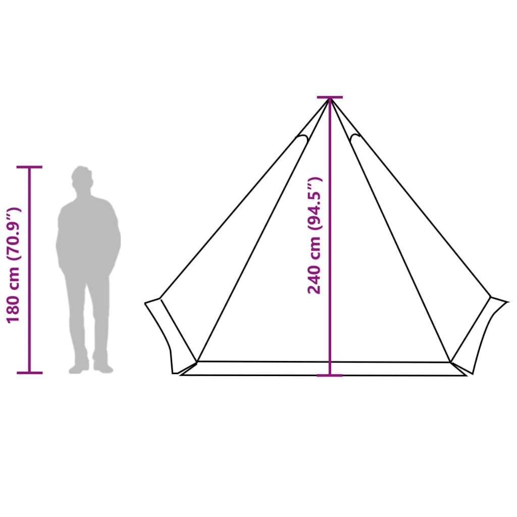 vidaXL peretelk 6 inimesele, tipi, sinine, veekindel