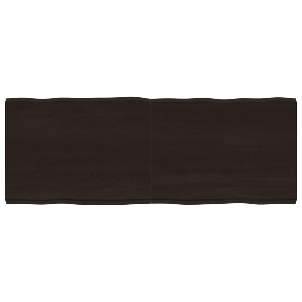 vidaXL lauaplaat, tumepruun, 160x60x(2-6) cm, töödeldud täispuit