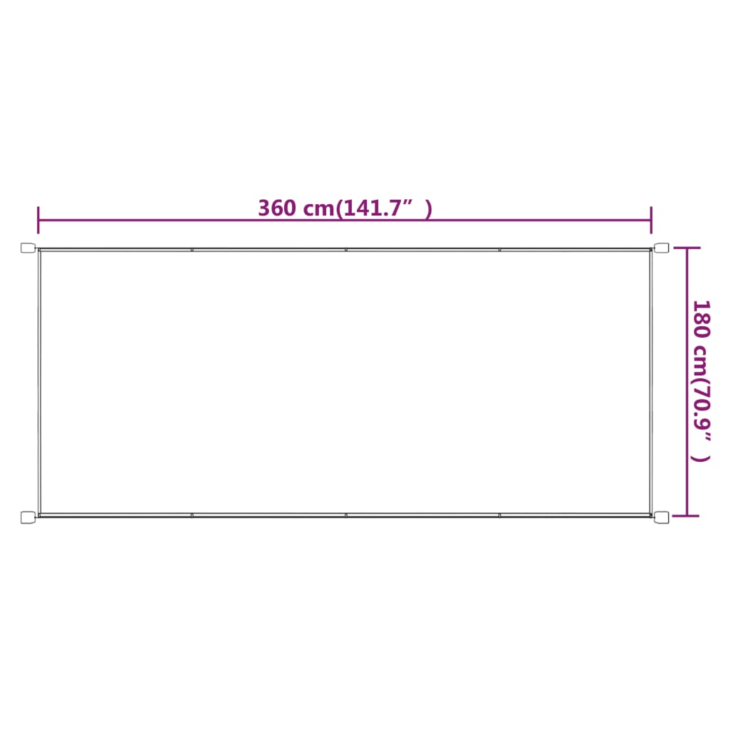 vidaXL vertikaalne varikatus, sinine, 180 x 360 cm, Oxfordi kangas