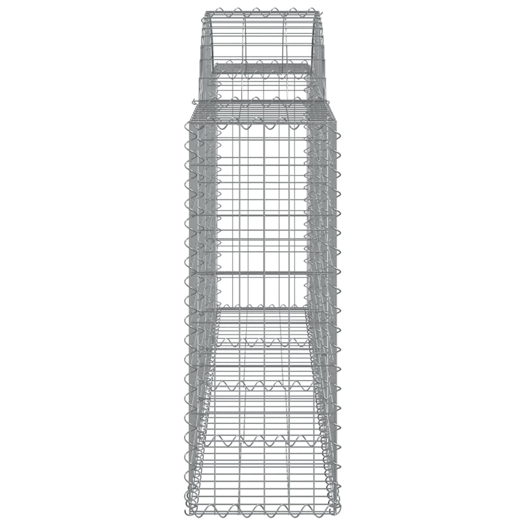 vidaXL kaarekujulised gabioonkorvid 6 tk, 200x30x80/100 cm, raud