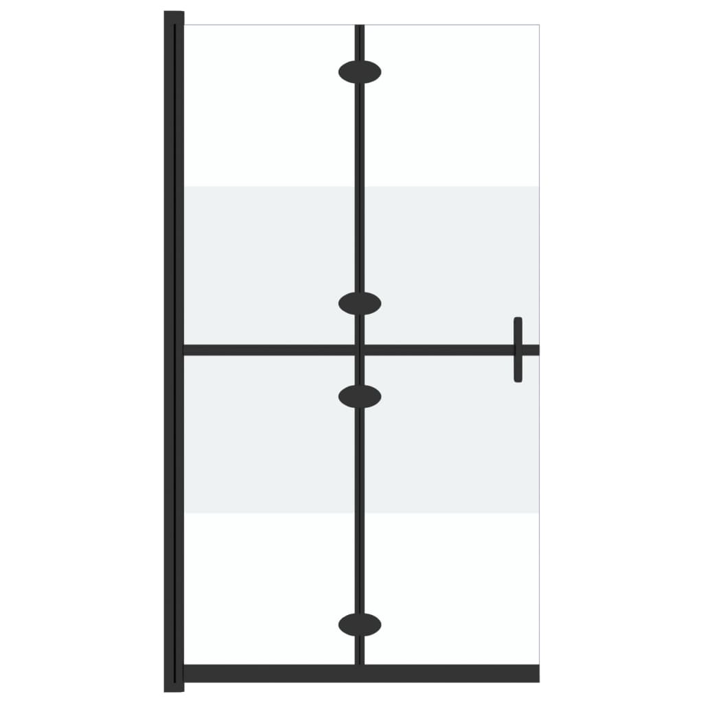 vidaXL kokkupandav dušinurga sein, matt ESG-klaas, 70 x 190 cm