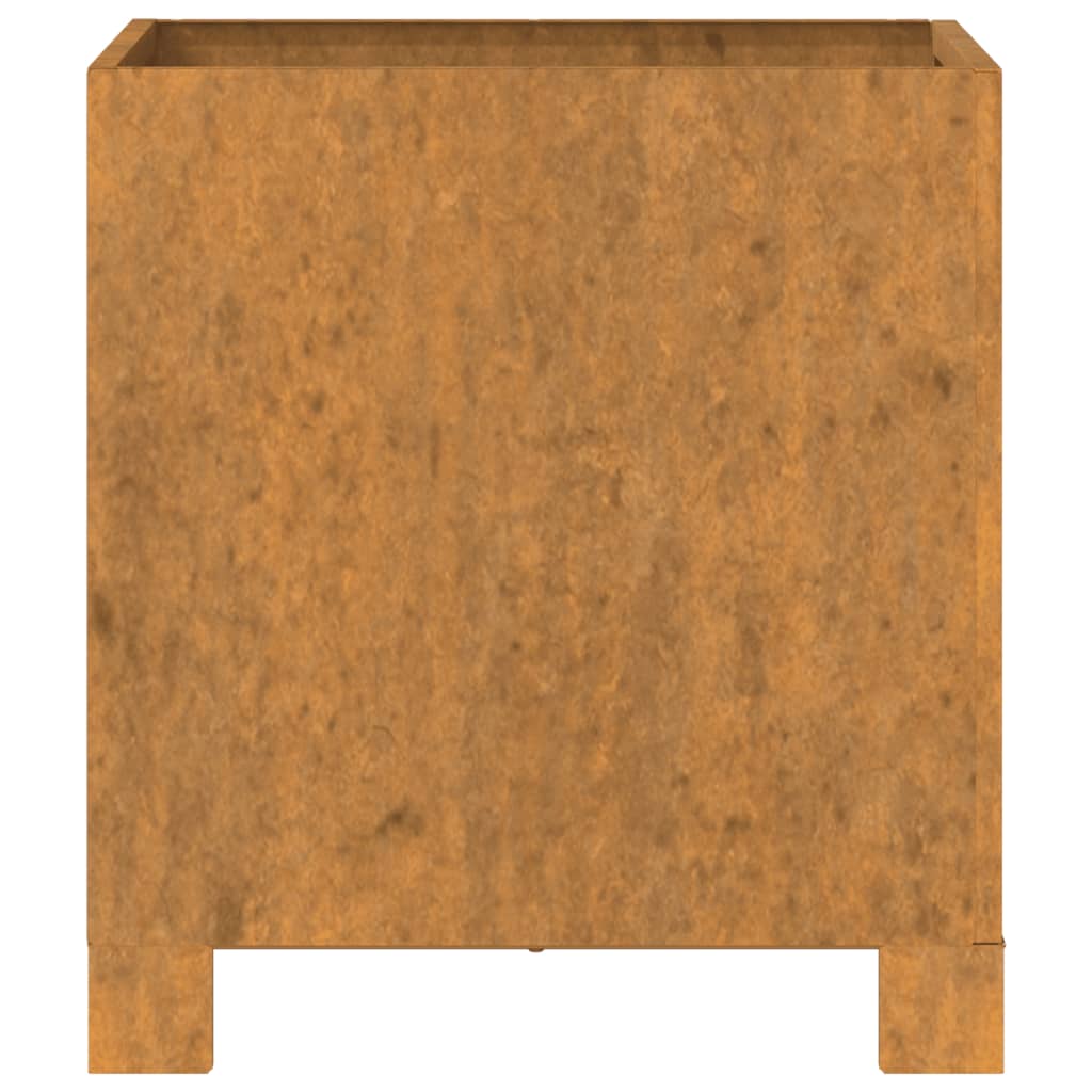 vidaXL jalgadega taimekastid, 2 tk, rooste, 32x30x33 cm, Corten teras