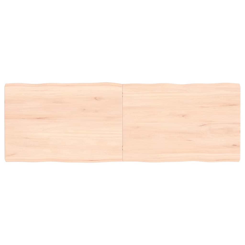 vidaXL lauaplaat, 120x40x(2-4) cm, täispuit, naturaalsed servad