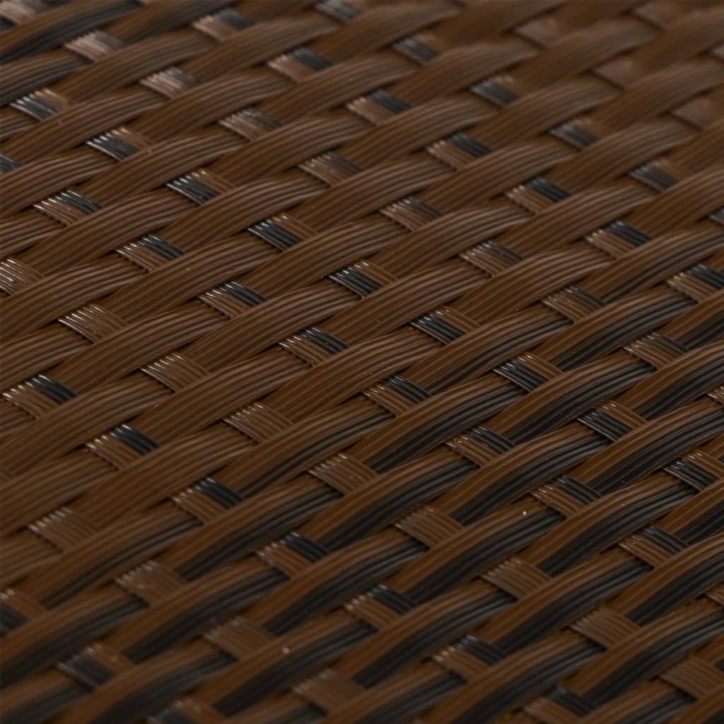 vidaXL rõdupiirde kate, pruun ja must, 300 x 80 cm, polürotang