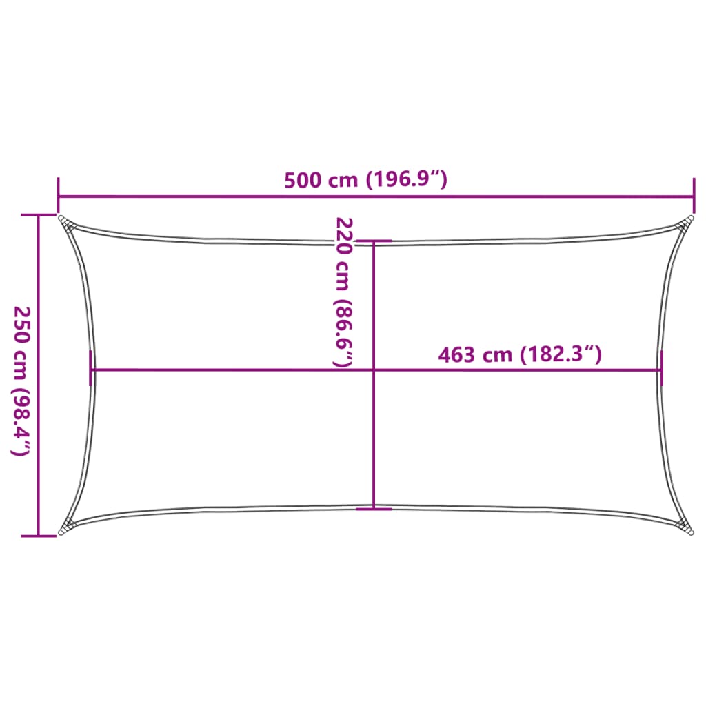 vidaXL päikesevarjupuri beež 5x2,5 m 100% polüester Oxford