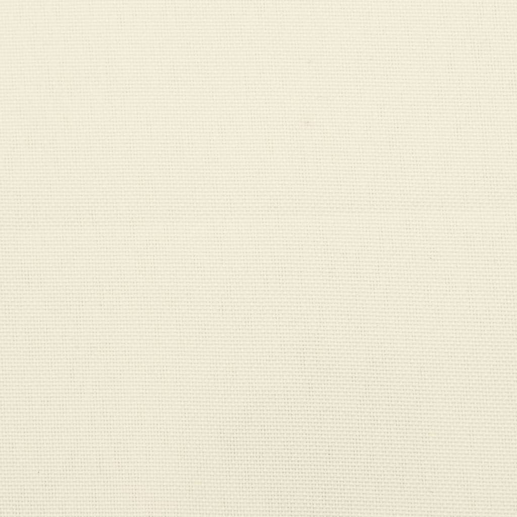 vidaXL päevitustooli istmepadi, kreemjas, (75 + 105) x 50 x 4 cm