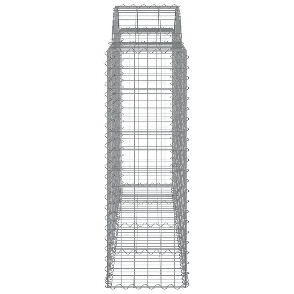 vidaXL kaarekujulised gabioonkorvid 9 tk, 200x50x120/140 cm, raud