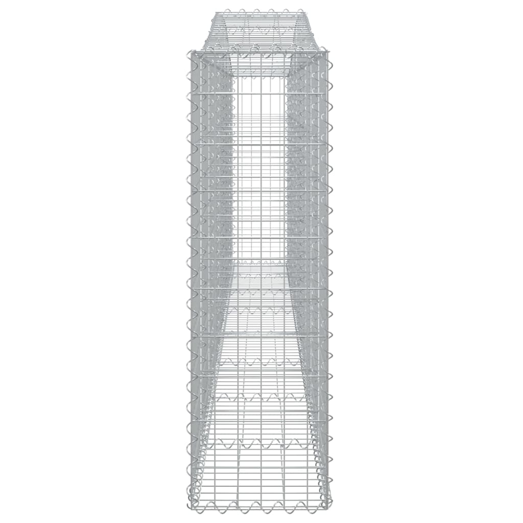 vidaXL kaarekujulised gabioonkorvid 4 tk, 400x30x100/120 cm, raud