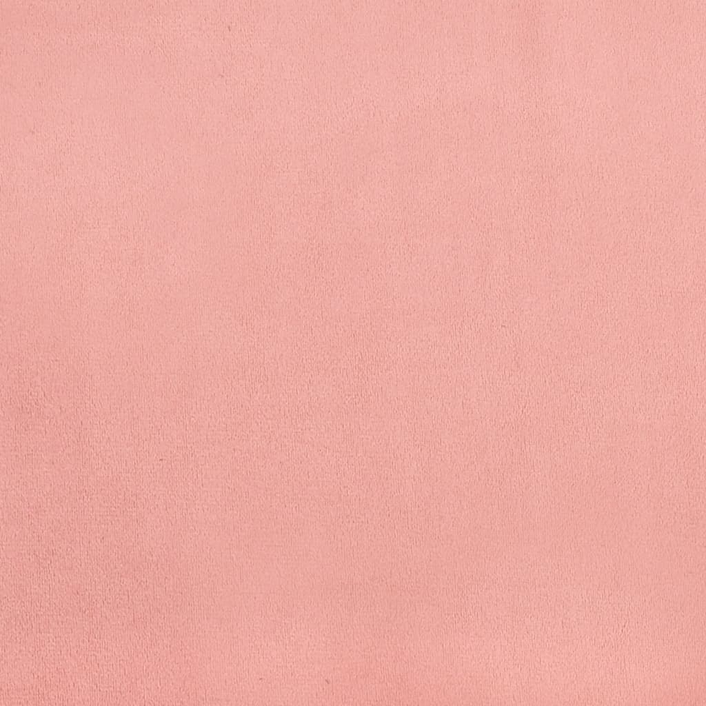 vidaXL voodipeatsid 2 tk, roosa, 72x5x78/88 cm, samet