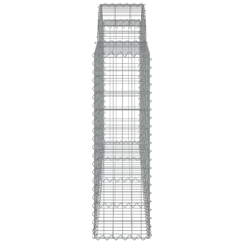 vidaXL kaarekujulised gabioonkorvid 25 tk, 200x30x100/120 cm, raud