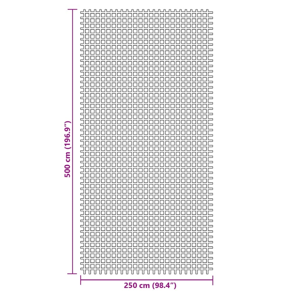 vidaXL matka põrandavaip, roheline, 5x2,5 m