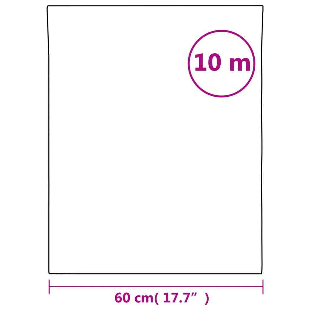 vidaXL aknakile, jäätunud, triibud, 60 x 1000 cm, PVC