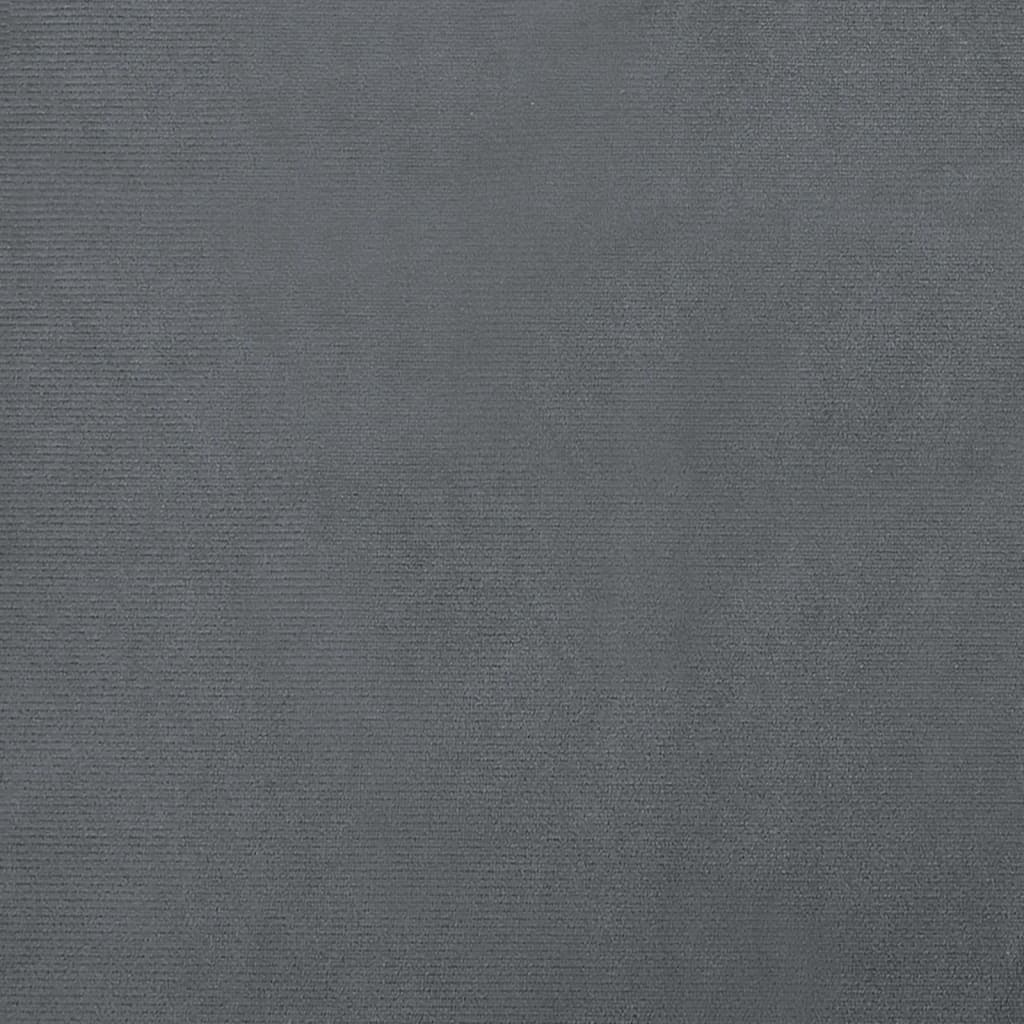 vidaXL koeravoodi, tumehall, 90 x 53 x 30 cm, samet