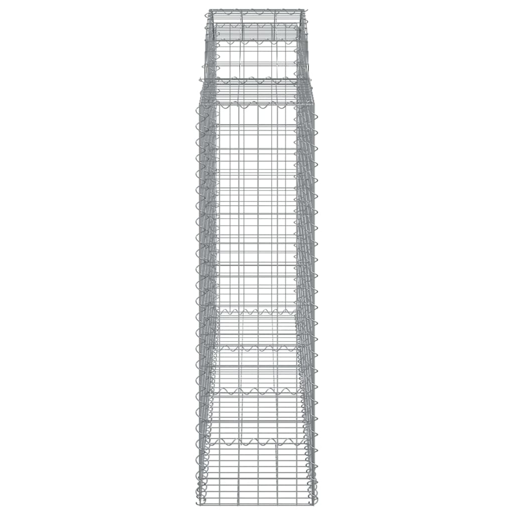 vidaXL kaarekujulised gabioonkorvid 15 tk, 200x50x140/160 cm, raud