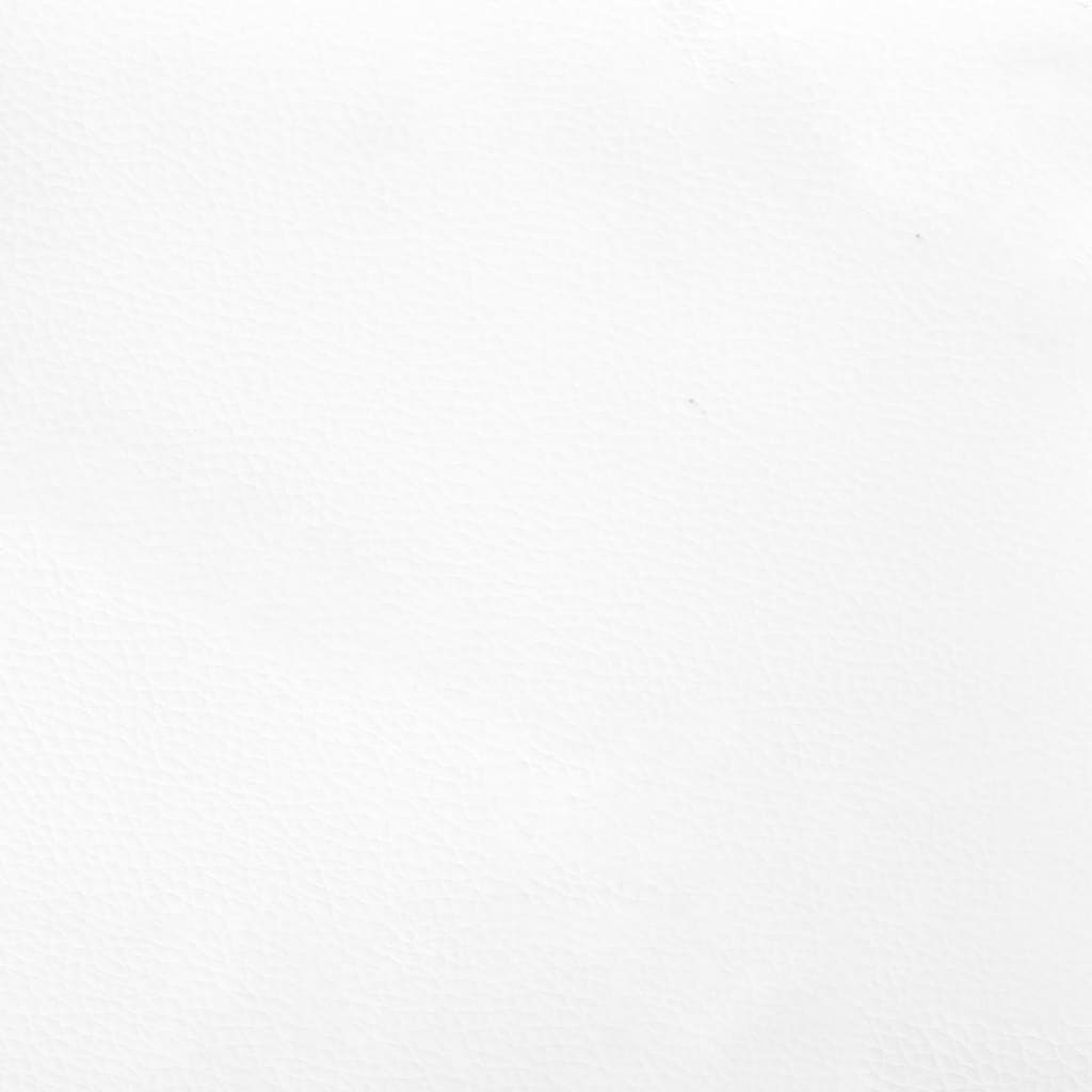 vidaXL voodipeats servadega, valge, 183x16x78/88 cm, kunstnahk