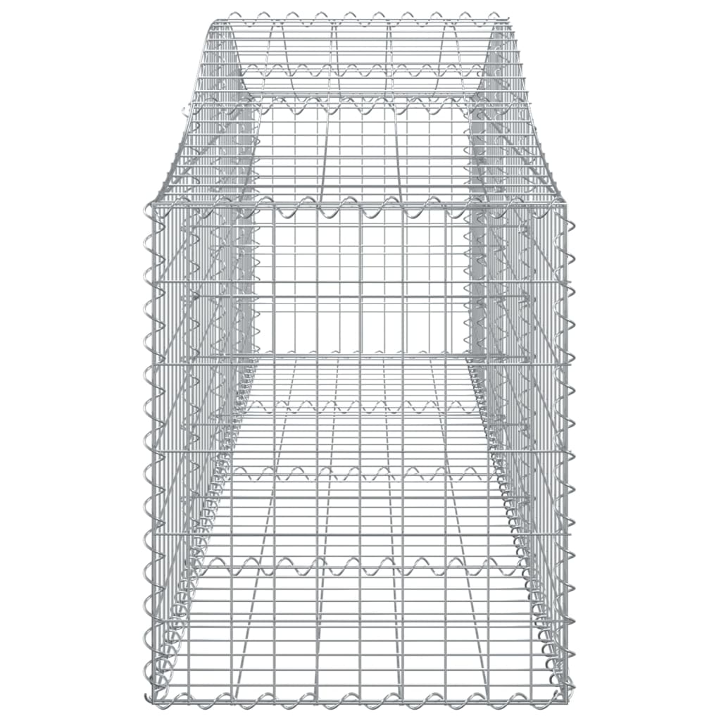 vidaXL kaarekujulised gabioonkorvid 14 tk, 200x50x60/80 cm, raud