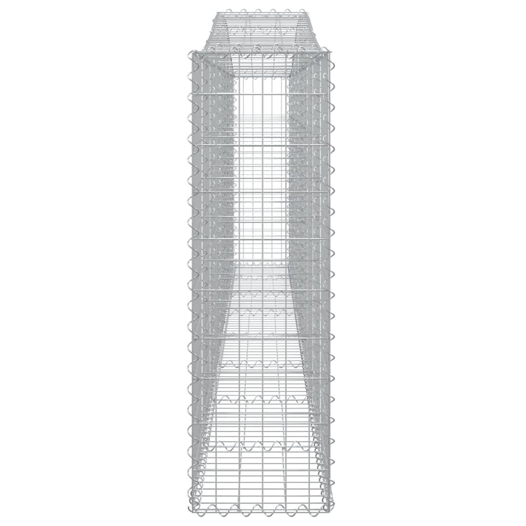 vidaXL kaarekujulised gabioonkorvid 2 tk, 400x30x100/120 cm, raud