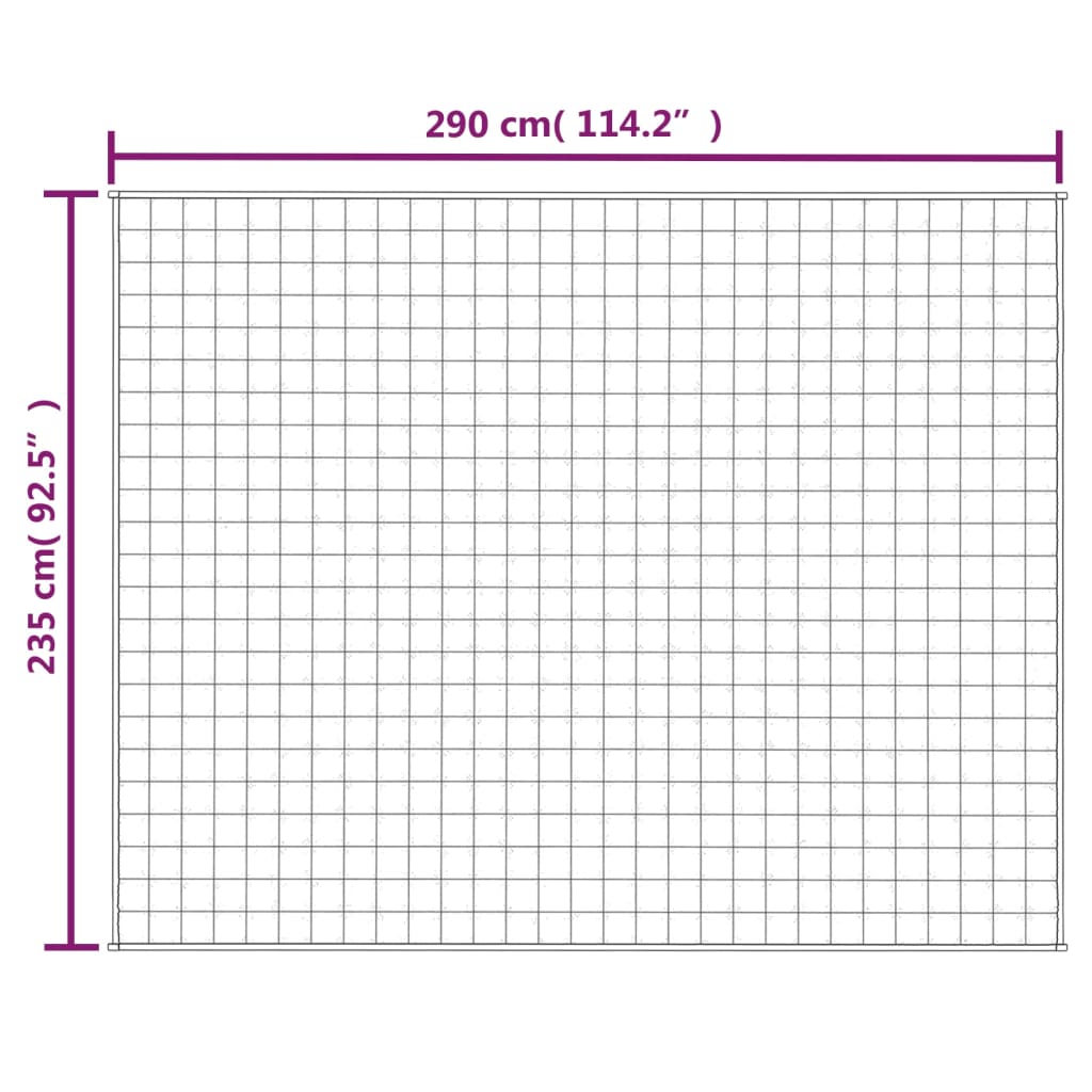 vidaXL raskustekk sinine 235x290 cm 11 kg kangas