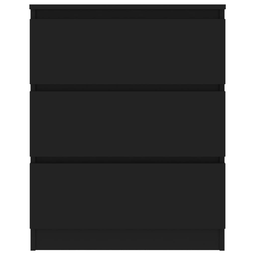 vidaXL puhvetkapp, must, 60 x 35 x 76 cm, tehispuit