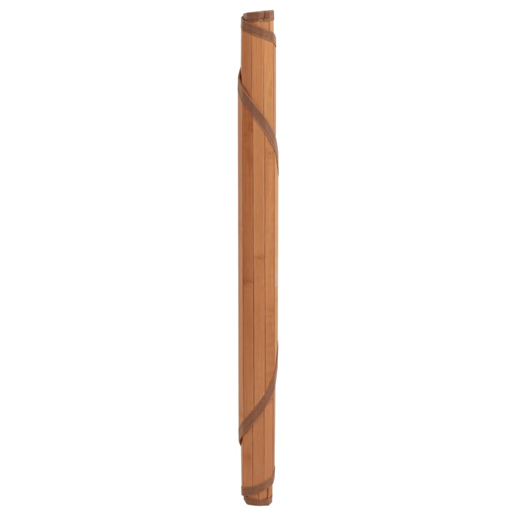 vidaXL vaip, ümmargune, pruun, 80 cm, bambus