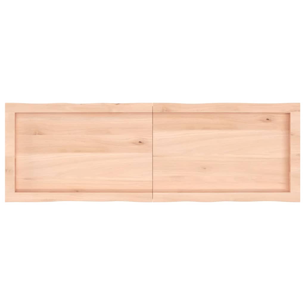 vidaXL lauaplaat, 120x40x(2-4) cm, täispuit, naturaalsed servad