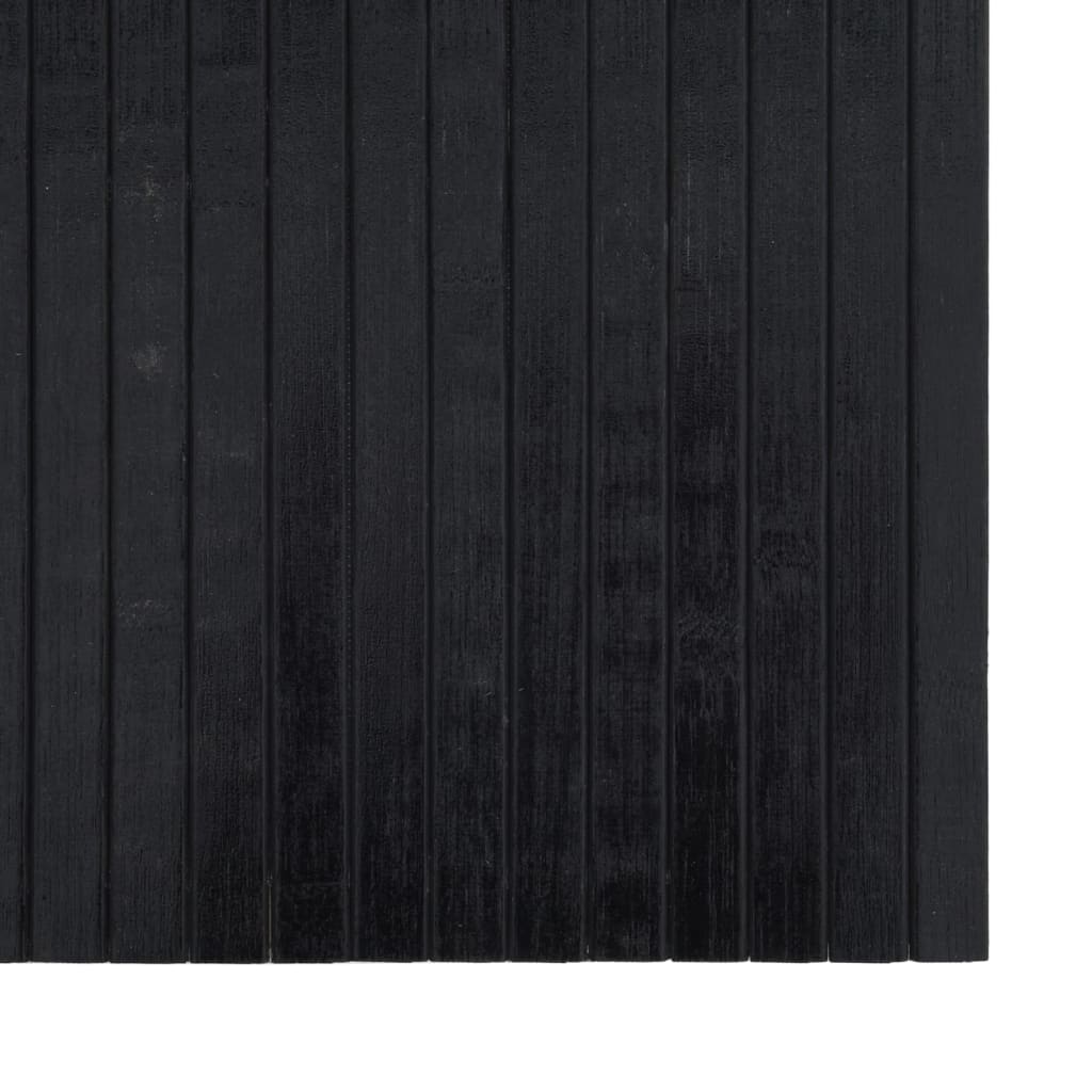 vidaXL vaip, ristkülikukujuline, must, 60 x 500 cm, bambus