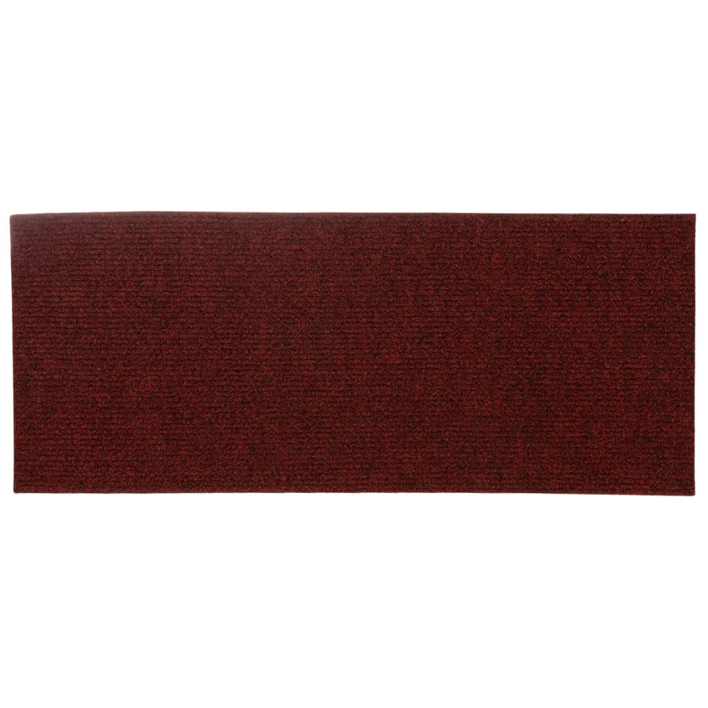 vidaXL isekleepuv trepivaip 15 tk, ristkülik, 60 x 25 cm, punane