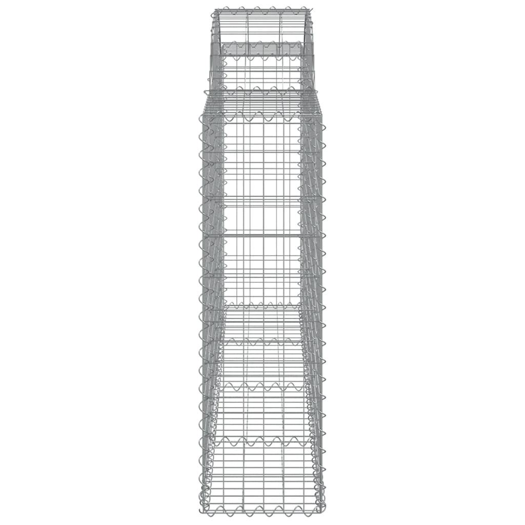 vidaXL kaarekujulised gabioonkorvid 3 tk, 200x30x100/120 cm, raud