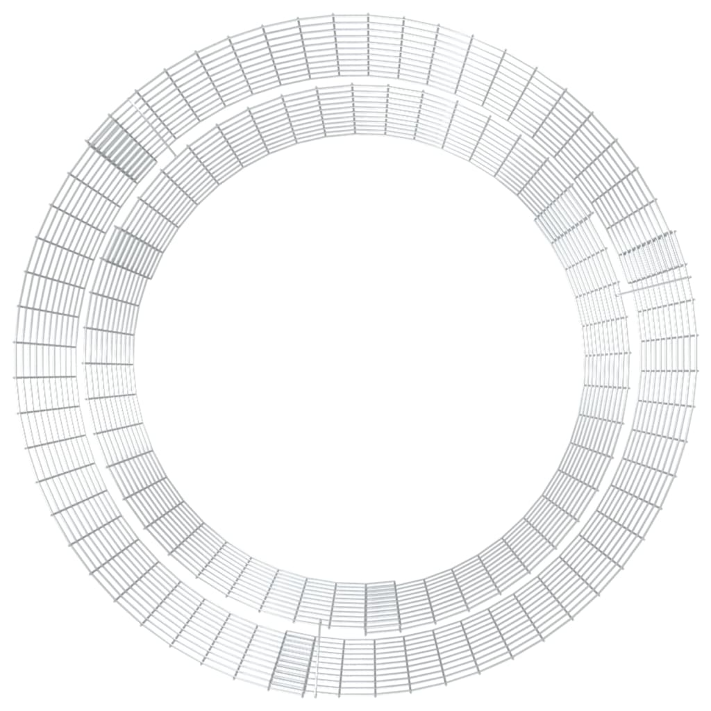 vidaXL gabioon tulekorv, Ø 100 cm, tsingitud raud