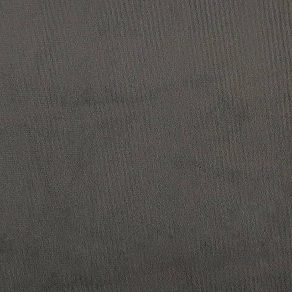 vidaXL vedrumadrats, tumehall, 100x200x20 cm, samet