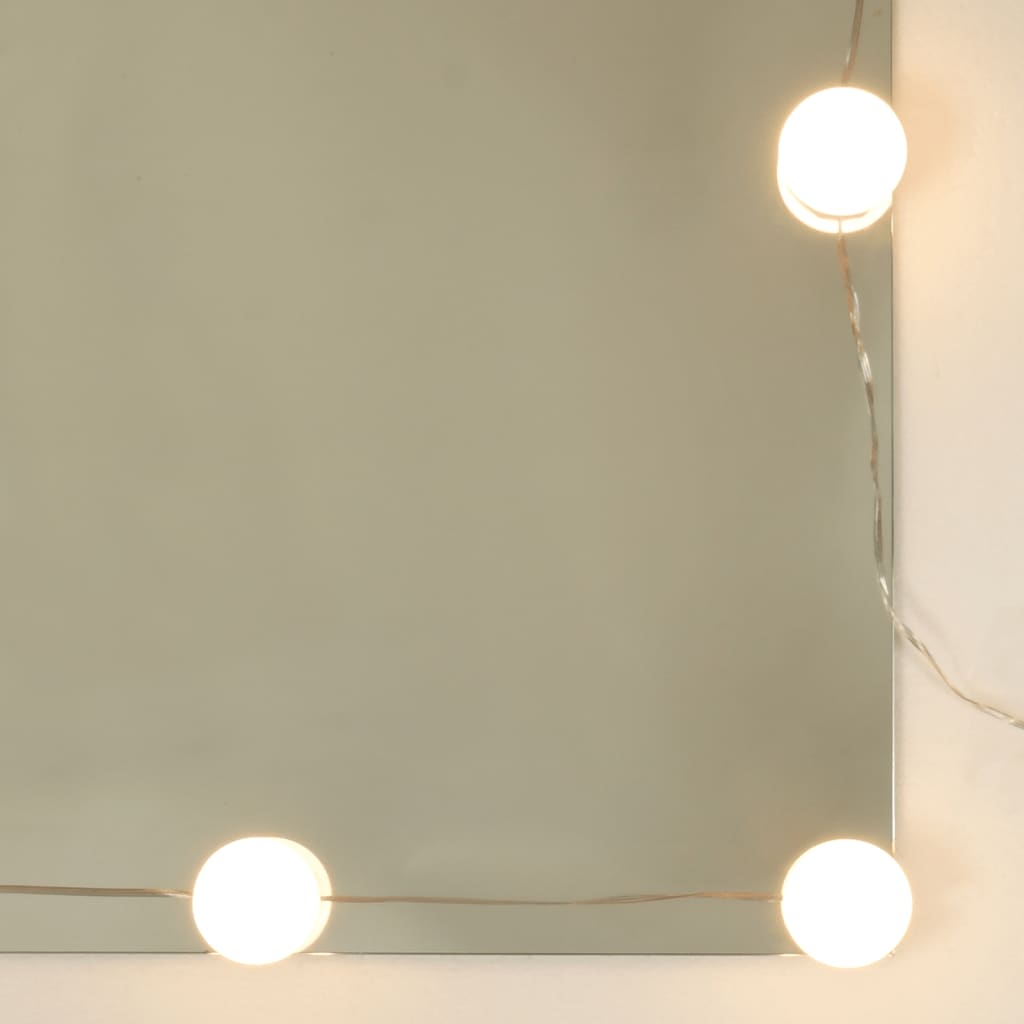 vidaXL peegelkapp suitsutatud tamm LEDiga 60x31,5x62 cm